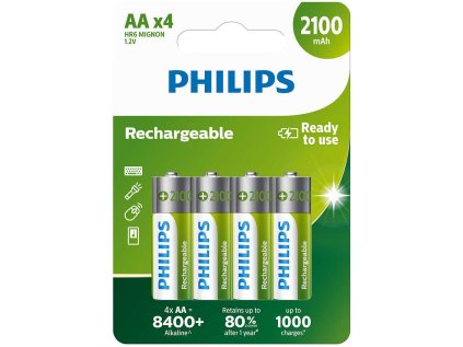 philips r6b4a210 10 aa nabijeci baterie 4ks ien472444