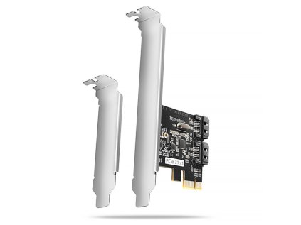 axagon pces sj2 pcie radic 2x interni sata 6g port jmb582 sp lp ien499575