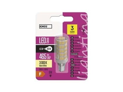 led zarovka classic jc 4 5w e14 tepla bila ig431328
