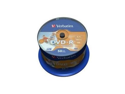 verbatim dvd r printable 16x 4 7gb 50 ks spindl ig102862