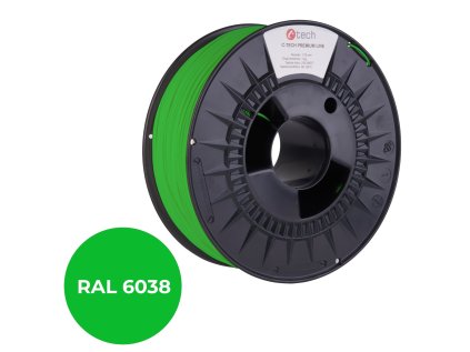 tiskova struna filament c tech premium line asa luminiscencni zelena 1 75mm 1kg ien444480