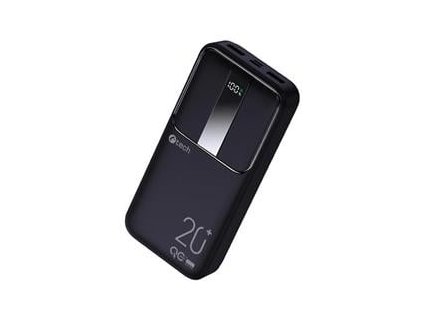 C-tech Powerbanka 20000mAh, Li-Pol, 22,5W, USB-C/USB-A/micro USB