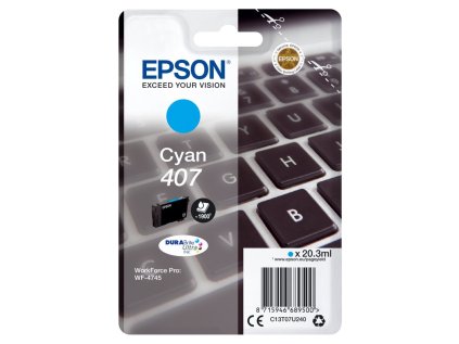 epson 407 azurova original inkoustova cartridge ien373850