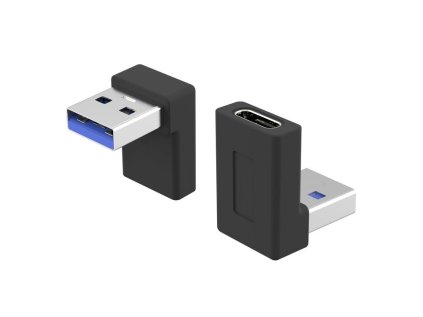 premiumcord zahnuta 90 redukce usb c female na usb3 0 typ a male ien427105