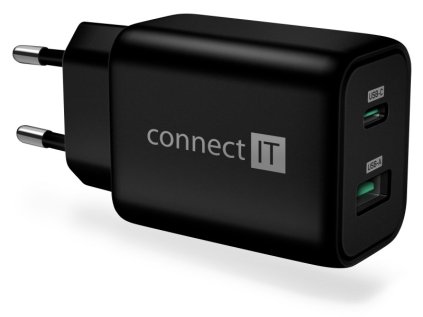 connect it wanderer2 gan nabijeci adapter 1 usb c 1xusb a 33w pd cerna ien507152