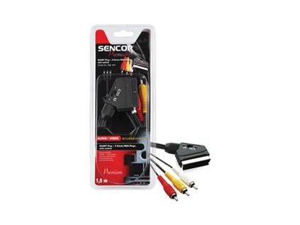 sencor sav 163 015 scart konektor 3x cinch rca konektor ig490869