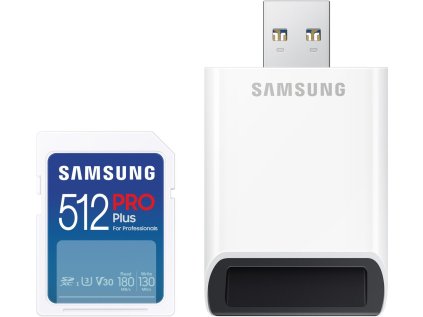 samsung sdxc 512gb pro plus usb adapter ien482454