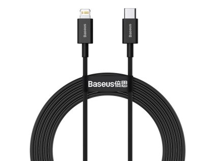 Baseus Superior Series rychlonabíjecí kabel USB-C/Lightning 20W 2m černá
