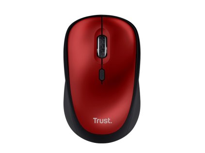 trust yvi silent wireless mouse eco cervena ien474218