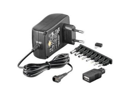 PremiumCord Univerzální napájecí adaptér 220/230V/3-12V stejnosměrný