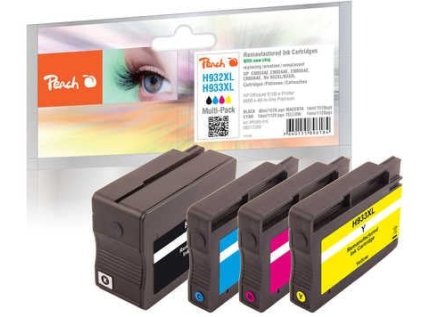 Peach Combi Pack kompatibilní s HP No. 932XL/933XL
