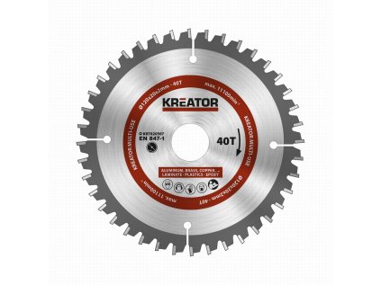 kreator krt020507 pilovy kotouc univerzalni 120mm 40t ien495001