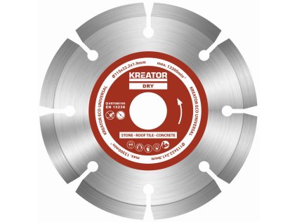 Kreator KRT080100 - Diamantový kotouč segmentový 115mm UNIVERZAL 3ks sada