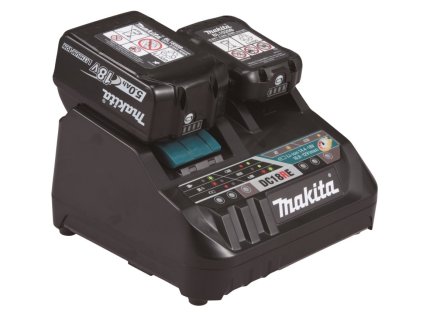 Makita DC18RE nabíječka Li-ion 1xLXT+ 1xCXT 12/18V pro rychlé nabíjení