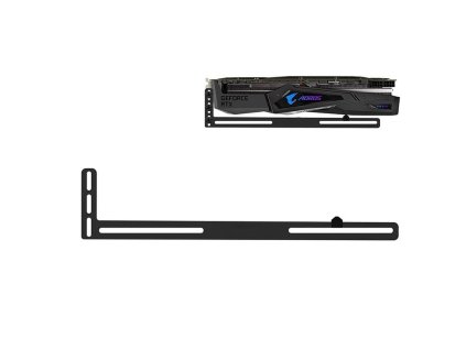1stCOOL GPU Holder Aluminium Black, držák VGA hliníkový černý