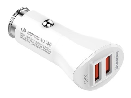 colorway 2x usb nabijecka do auta 36w bila ien522045