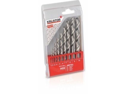 kreator krt012002 10 ks hss vrtaku do kovu 1 10mm ien323621