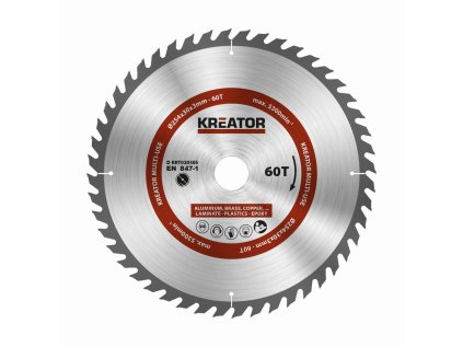 kreator krt020505 pilovy kotouc univerzalni 254mm 60t ien495211