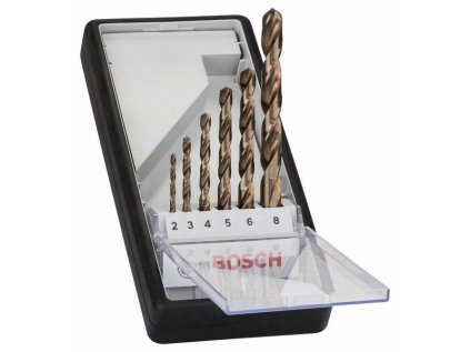 bosch 6dilna sada spiralovych vrtaku do kovu robust line hss co 2 8 mm 2 607 019 924 ien501139