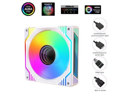 1stcool aura evo mirror argb pwm ventilator 12cm bily ien524425