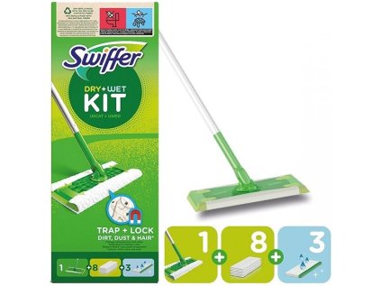 Swiffer Sweeper startovací sada s 1 x násada + 8 x prachovka + 3 x čisticími ubrousky