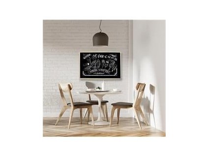 victoria cerna tabule nemagneticka dreveny ram 60x90cm ig446641