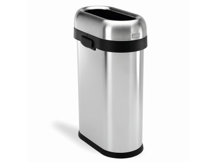 simplehuman odpadkovy kos do komercnich prostor slim 50 l otevreny ien441579