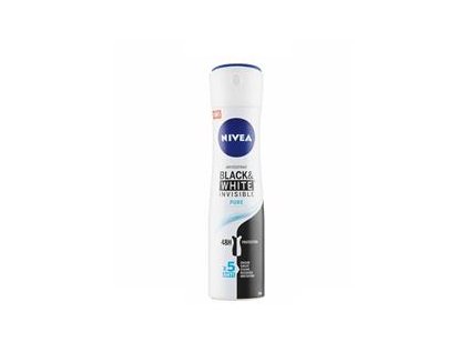 Nivea Invisible Black & White Pure antiperspirant ve spreji 150 ml