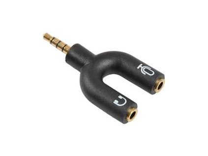 sencor sav 188 000 redukce 3 5 jack vidlice 4 polova na 2x jack zasuvka 3 polova ig490854