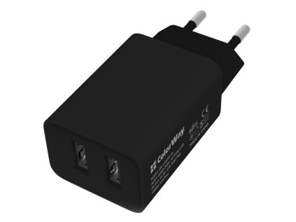 colorway 2x usb sitova nabijecka 10w 100v 240v cerna ien525188