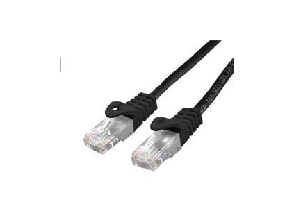 Kabel C-TECH patch cord Cat6, UTP, černý, 2m