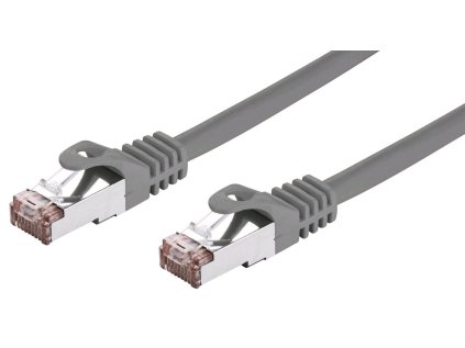 Kabel C-TECH patch cord Cat6, FTP, šedý, 15m