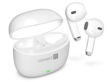 connect it true wireless sonicbass sluchatka do usi s mikrofonem bila ien526608