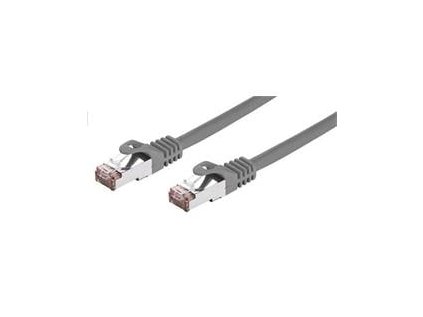 C-TECH kabel patch cord Cat6, FTP, šedý, 2m