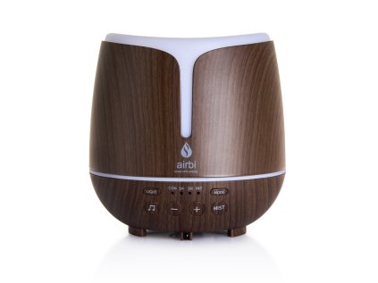 aroma difuzer s bluetooth reproduktorem a osvetlenim airbi sonic tmave drevo ien455074