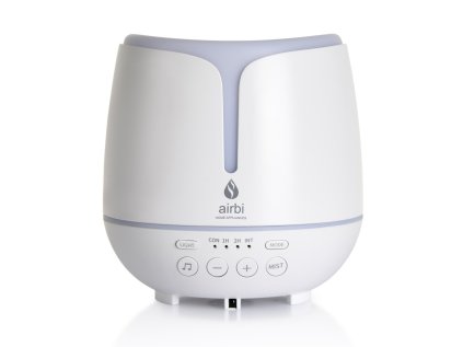 aroma difuzer s bluetooth reproduktorem a osvetlenim airbi sonic bily ien455072