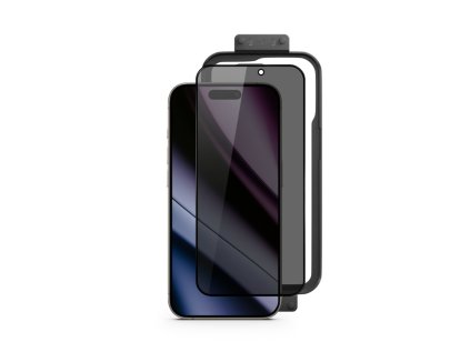 Epico Privacy Glass 3D for iPhone 16 Plus s instalačním rámečkem