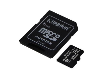 kingston microsdhc 32gb canvas select plus a1 c10 card rychlost az 100 mb s sd adapter ien338305