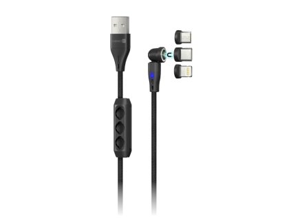 connect it magnetic powerlink 3in1 kabel usb c lightning microusb 2m ien530315