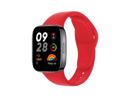 Silikonový řemínek FIXED Silicone Strap pro Xiaomi Redmi Watch 3, červený