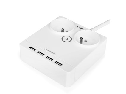 nabijeci stanice huslog 12w 2xzasuvka 4xusb bila ien530567