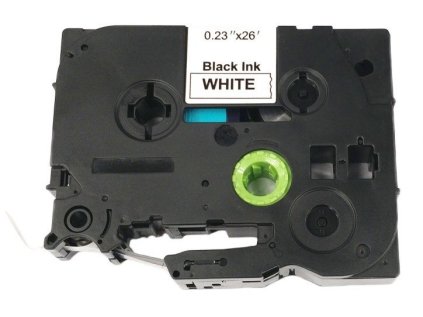 allprint pro brother tze fx211 6mm x 8m cerny tisk bily podklad flexibilni ien391929