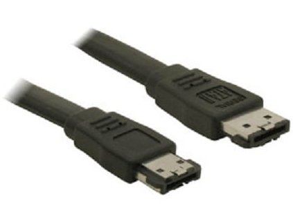 PremiumCord Kabel eSATA-eSATA, 1m, stíněný, černý
