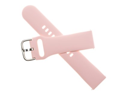 Fixed Silicone Strap s šířkou 22mm pro smartwatch, ružový