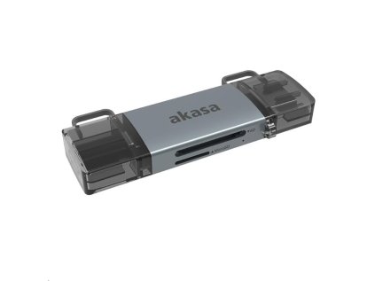 akasa 2 in 1 usb 3 2 otg dual ctecka karet ien502204