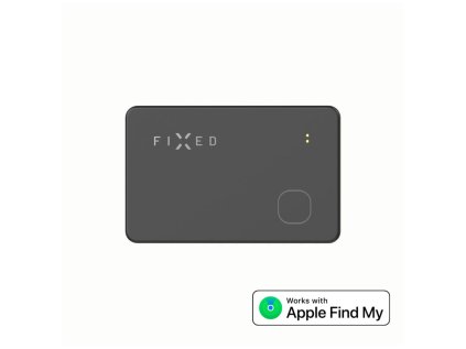 Smart tracker FIXED Tag Card s podporou Find My, bezdrátové nabíjení, černý