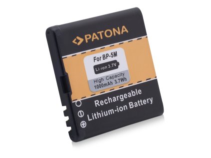 patona baterie pro mobilni telefon nokia bp 5m 1000mah 3 7v li ion ien443930