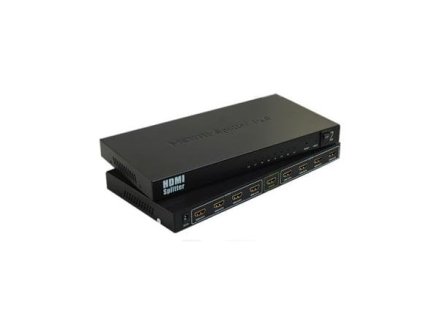 premiumcord hdmi splitter 1 8 portu kovovy s napajecim adapterem 4k 1080p 3d ien203299