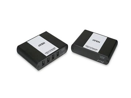 aten usb 2 0 prodluzka s 4portovym hubem do 100m po cat5 kabelu ien218097