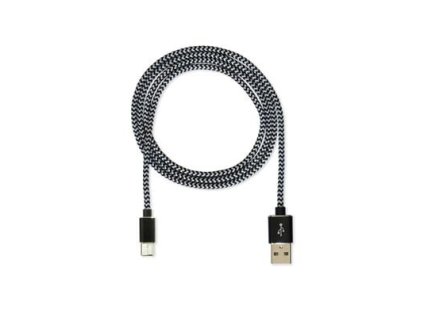 cube1 nylon datovy kabel usb usb c 1m black ien345318